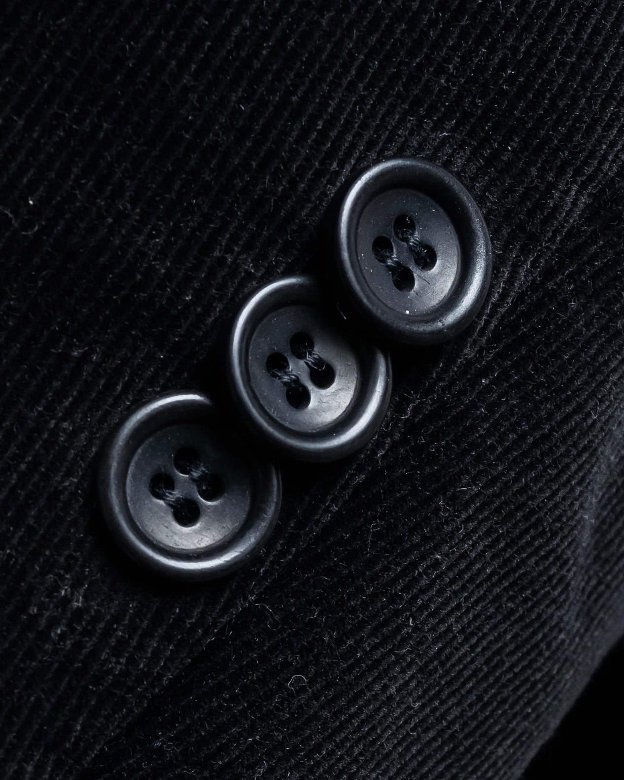 "ARMANI COLLEZIONI" Black corduroy relaxed set up