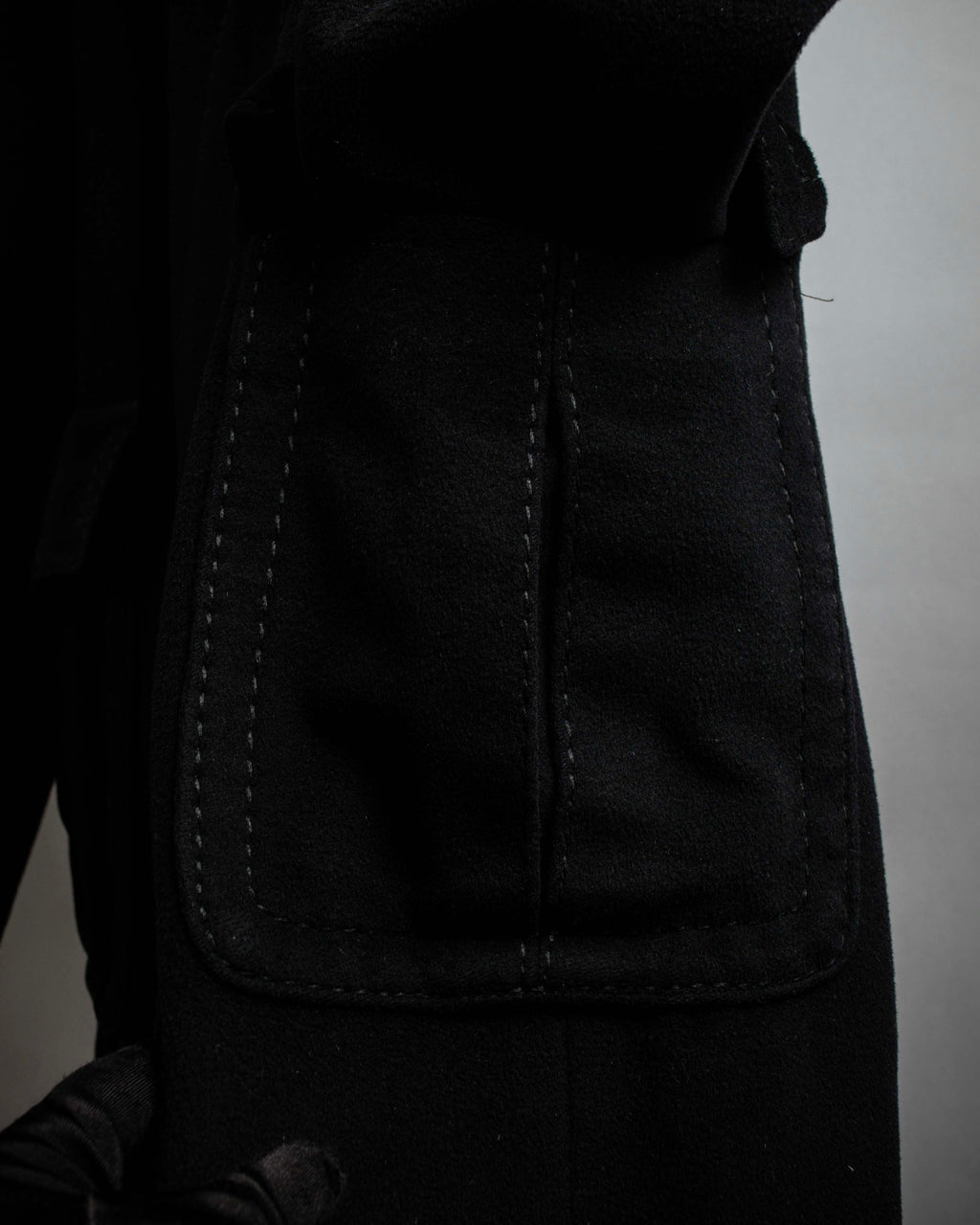 "Max Mara" Stitch design draping chester coat