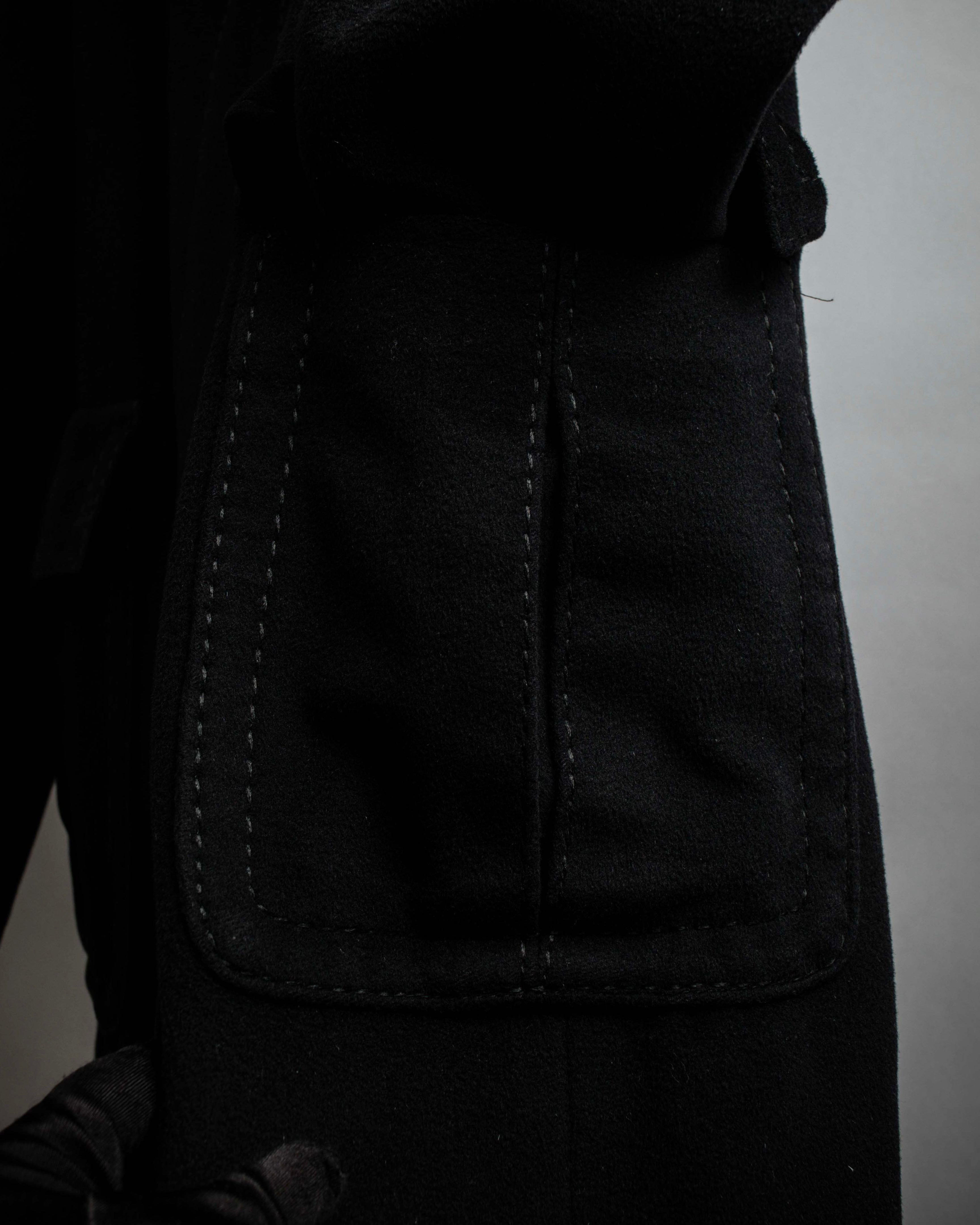 "Max Mara" Stitch design draping chester coat