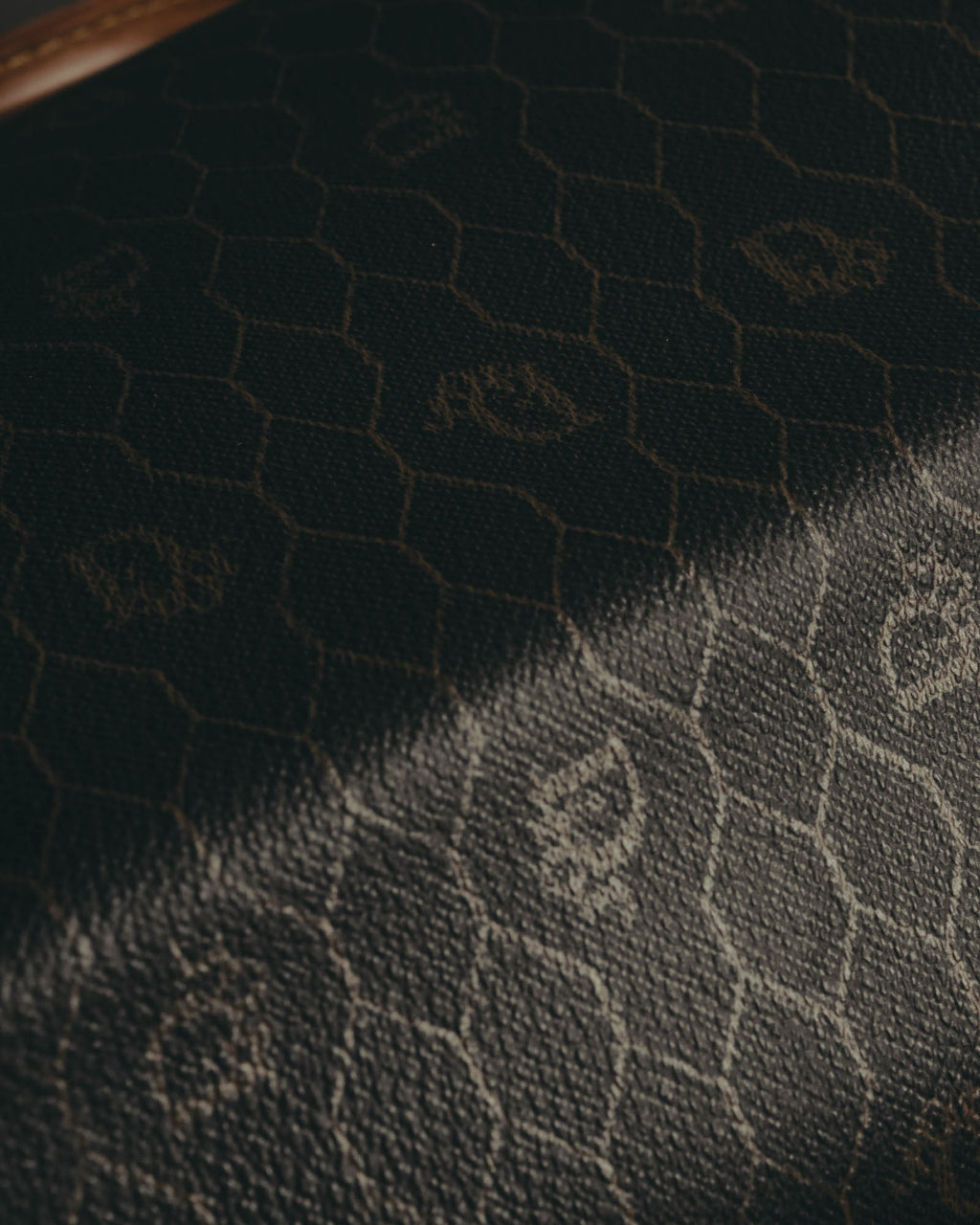 "Christian Dior" 70's-80's Honeycomb travel bag