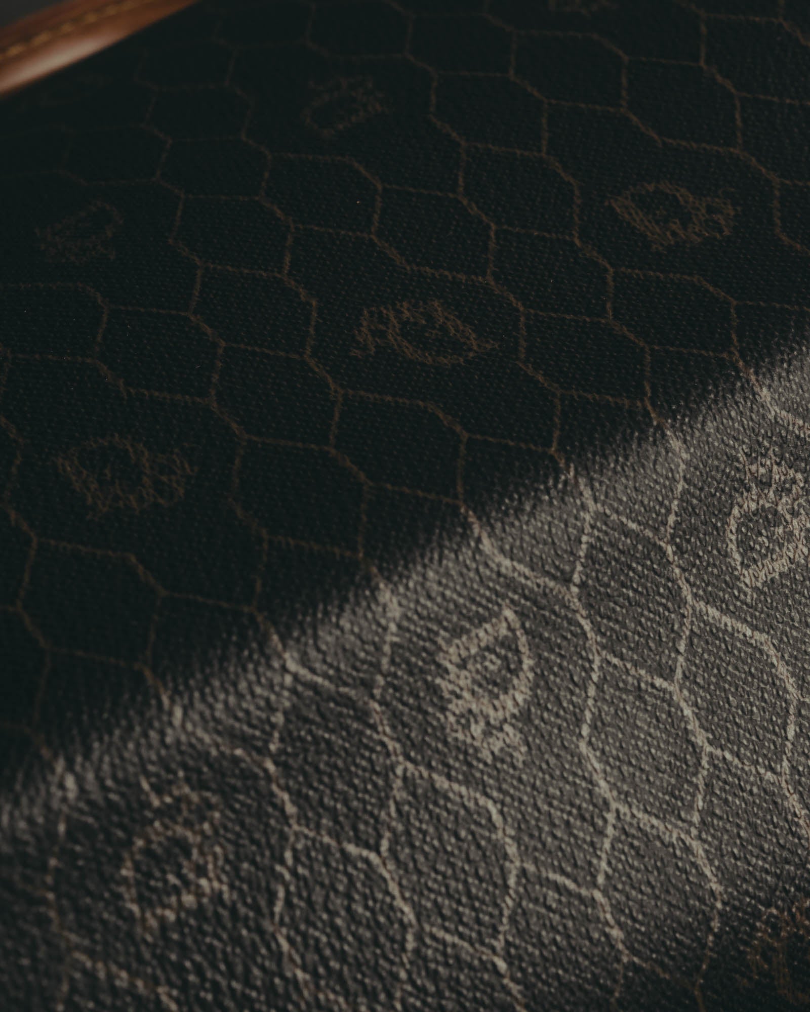 "Christian Dior" 70's-80's Honeycomb travel bag