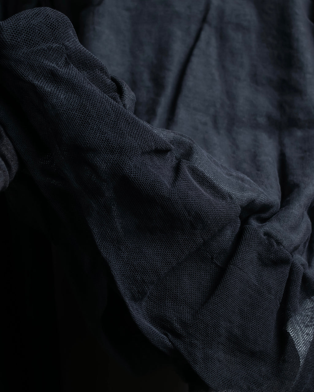 "DOLCE & GABBANA" Sheer layered V-neck grey knit