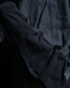 "DOLCE & GABBANA" Sheer layered V-neck grey knit