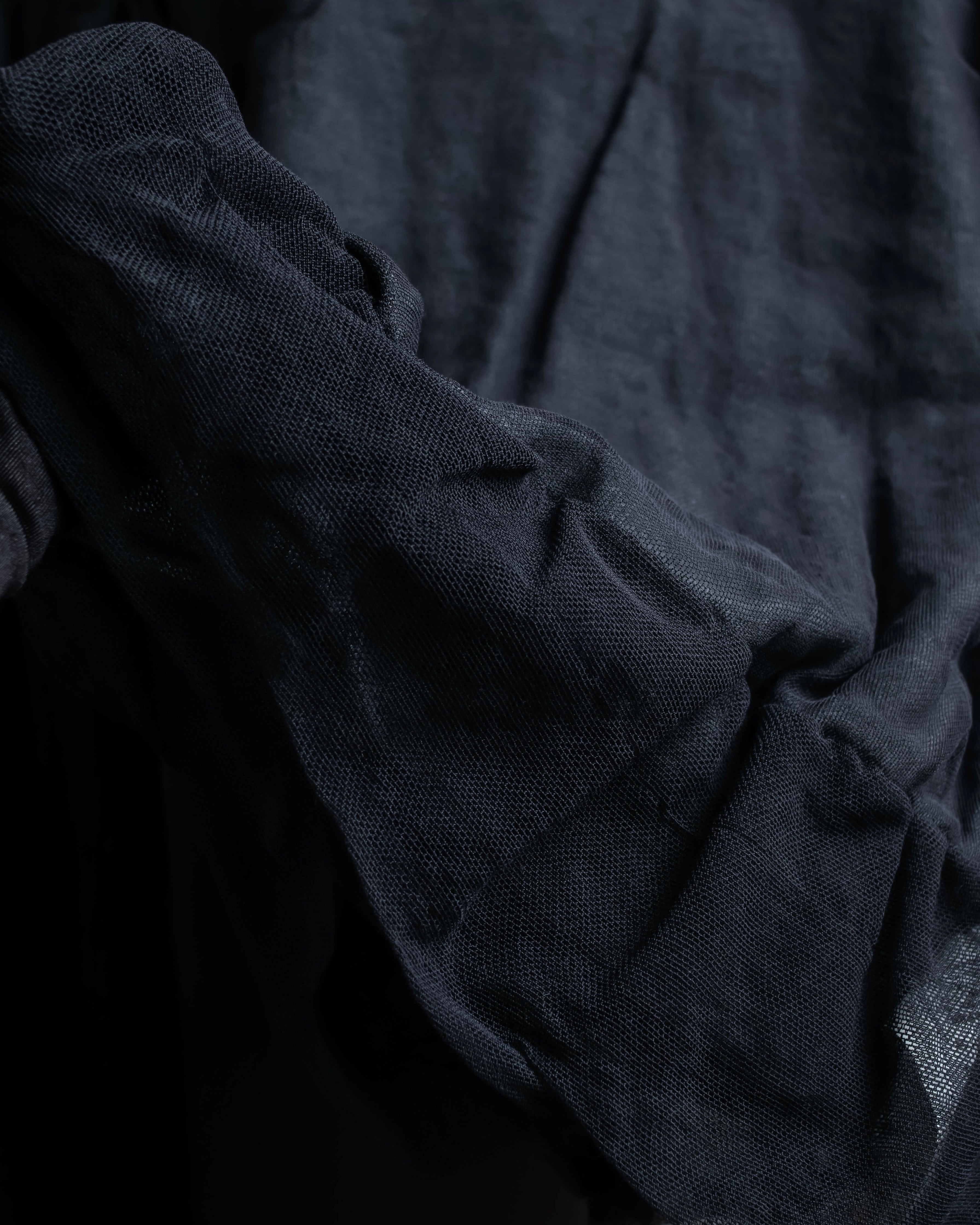 "DOLCE & GABBANA" Sheer layered V-neck grey knit