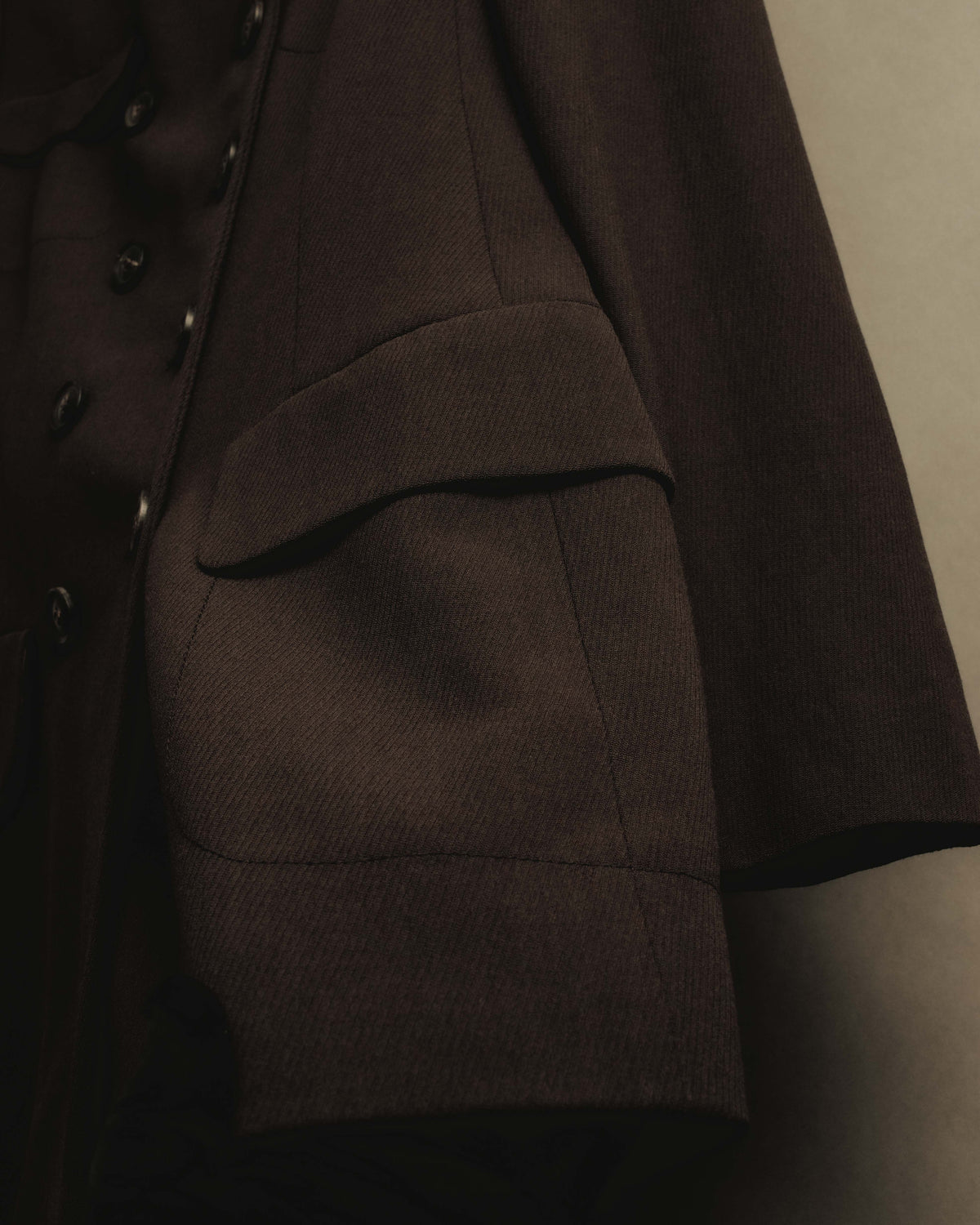 "GUCCI" 90's Classically tailored double-breasted coat
