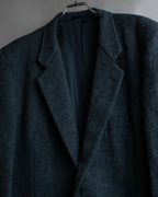 "COMME des GARCONS HOMME DEUX" Box silhouette heather grey tailored jacket