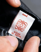 "LOEWE" Anagram logo engraved leather gloves