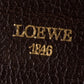 "LOEWE" Horizontal design logo engraved leather shoulder bag