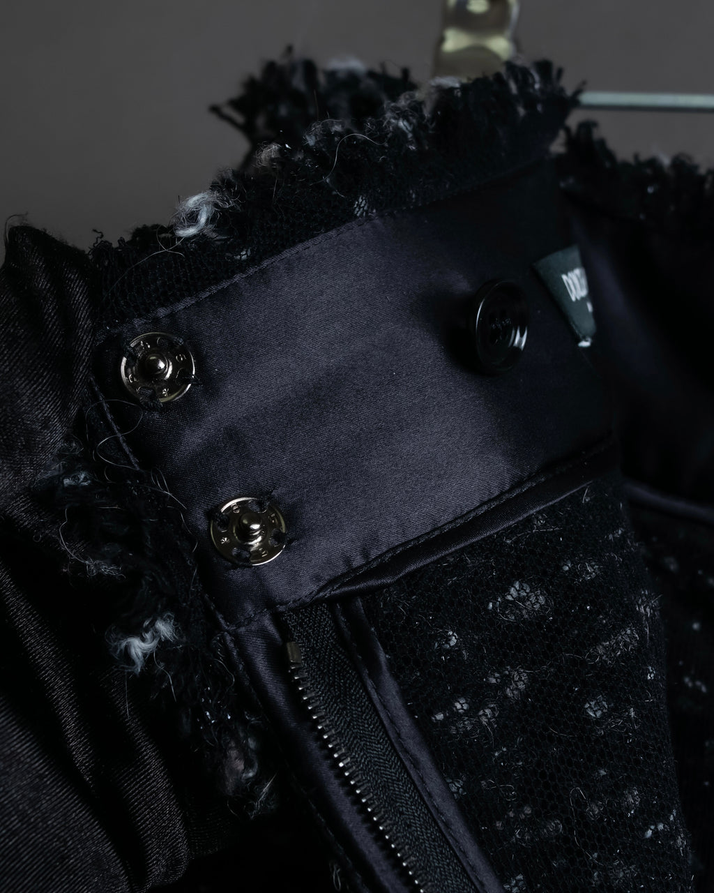 "Dolce &amp; Gabbana" Tweed raw edge flared skirt