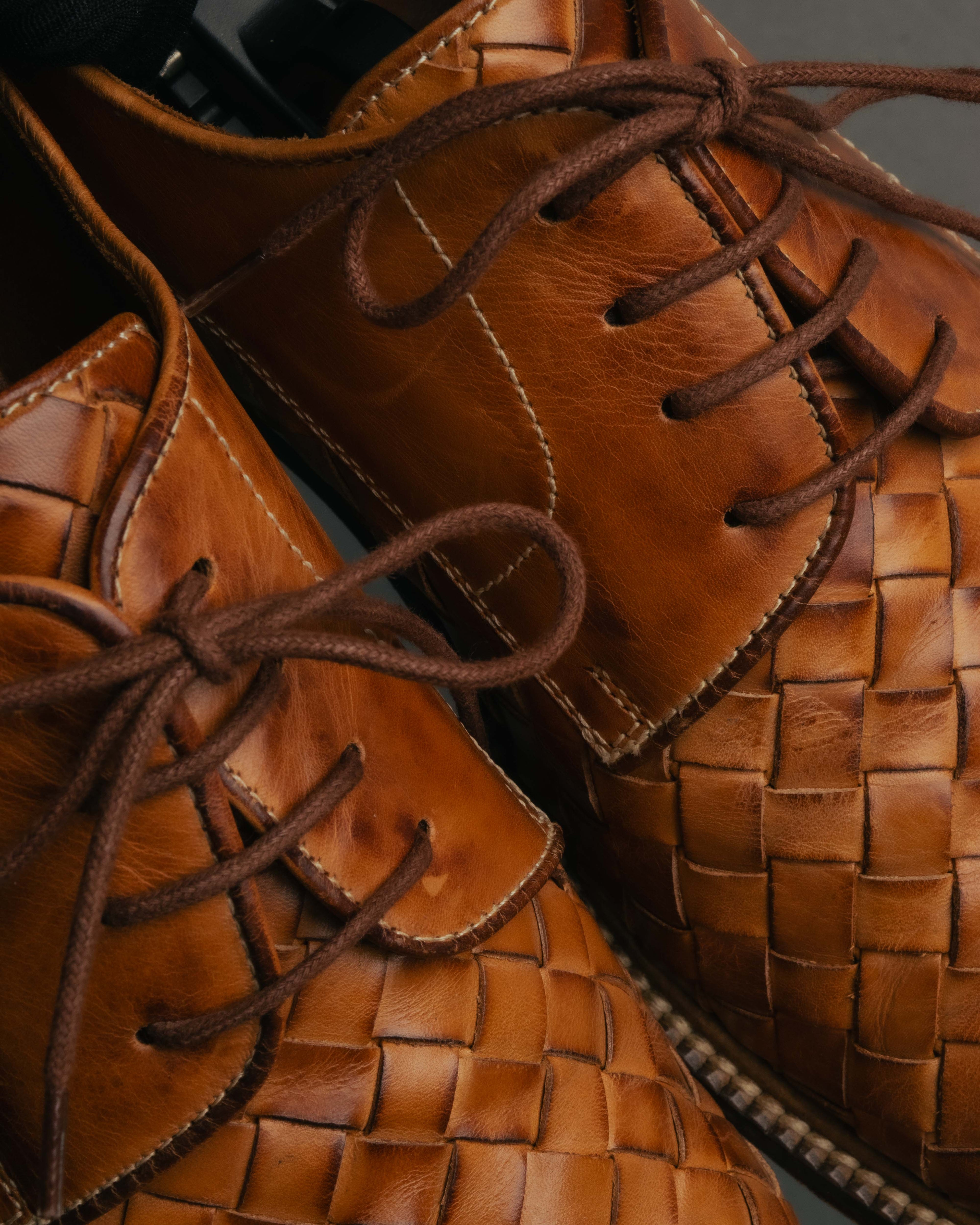 "Vintage" 90’s-00’s Handwoven derby shoes