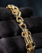 "Christian Dior" Double chain gold bracelet