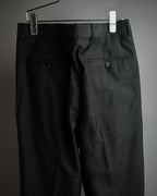 "HUGO BOSS" Fine-gauge wool khaki gray set up