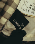 -SPECIAL- "tricot COMME des GARÇONS" 07SS Gingham check sheer tiered ruffle skirt