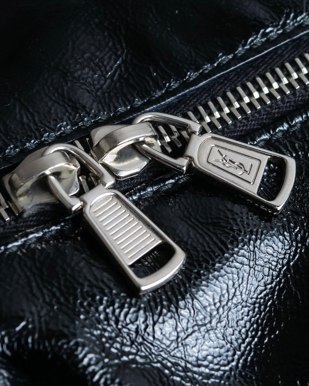 "YVES SAINT LAURENT" Glossy leather easy boston bag