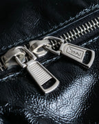 "YVES SAINT LAURENT" Glossy leather easy boston bag