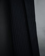 "GUCCI" 90’s-00’s signature hardware pinstripe wool slacks