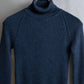 "GUCCI" Ribbed turtleneck fleece wool knit