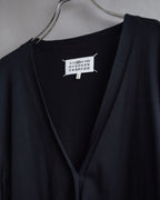 "MAISON MARGIELA" 18SS Elbow patched v-neck knit cardigan