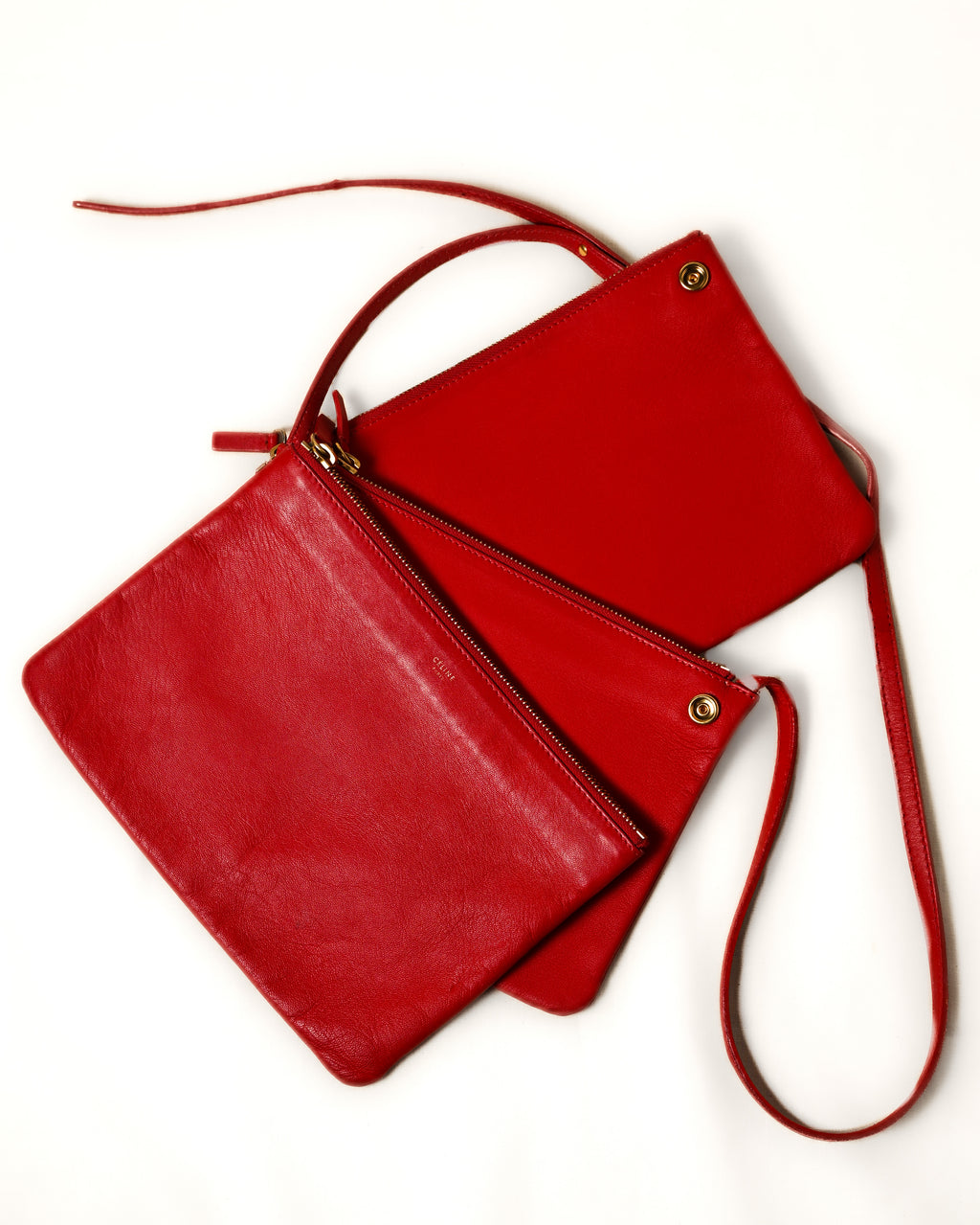 CÉLINE by Phoebe Philo
/ "Trio Small" Shoulder Bag Red