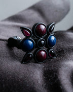 "LOUIS VUITTON"　Geometric color stone ring