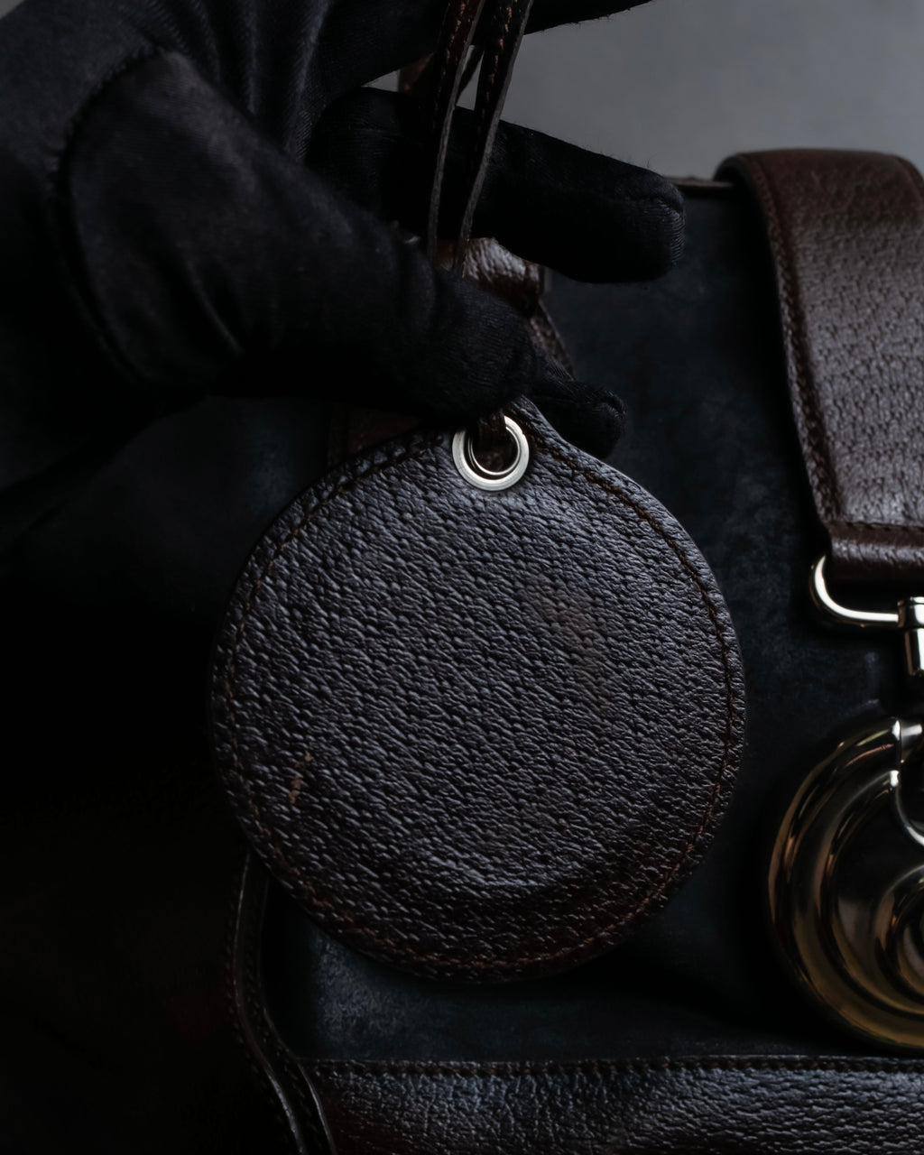 "BALENCIAGA" Circle lock design leather doctor bag