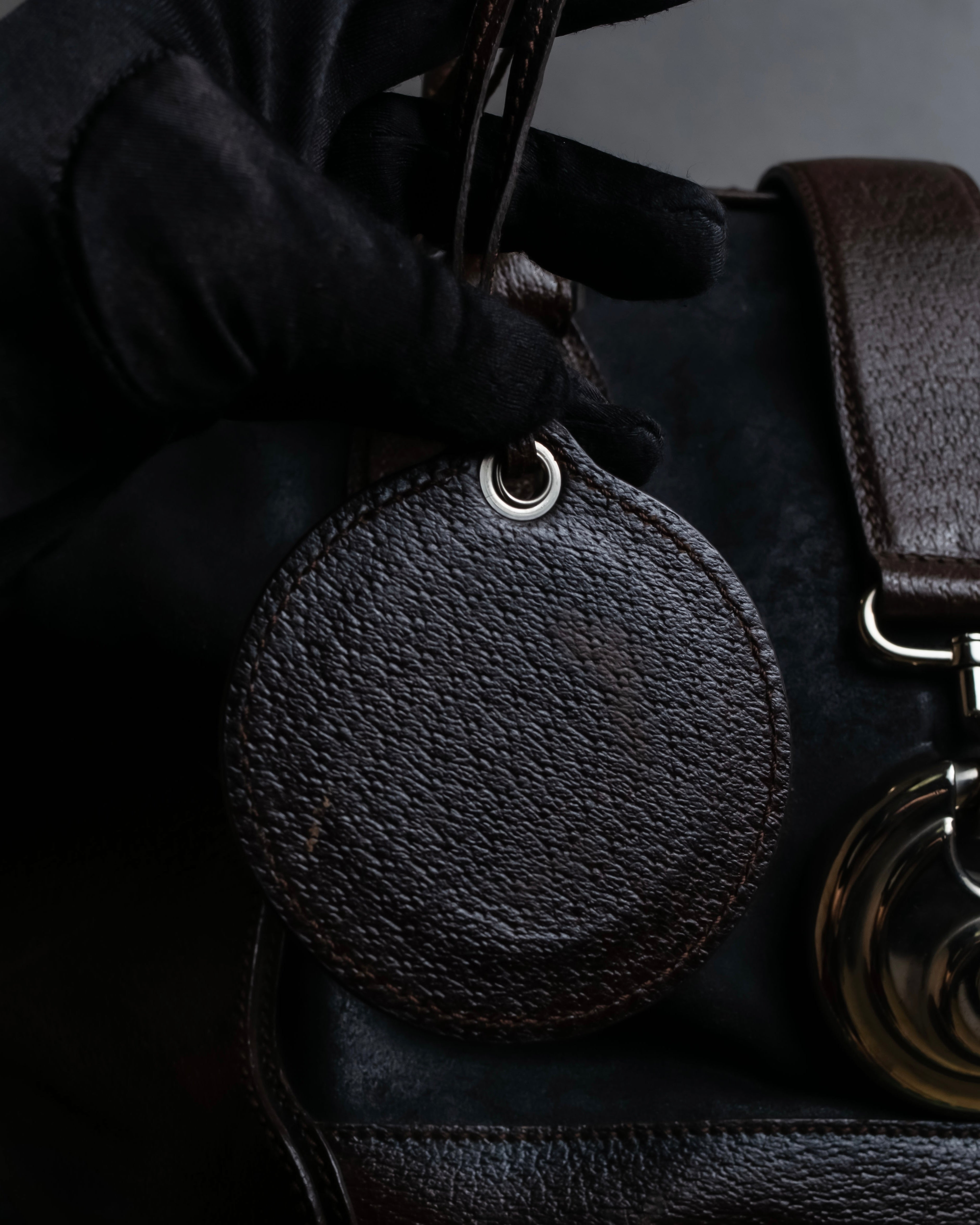 "BALENCIAGA" Circle lock design leather doctor bag