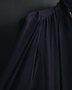 "Yves Saint Laurent" Late 80s silk bow tie blouse