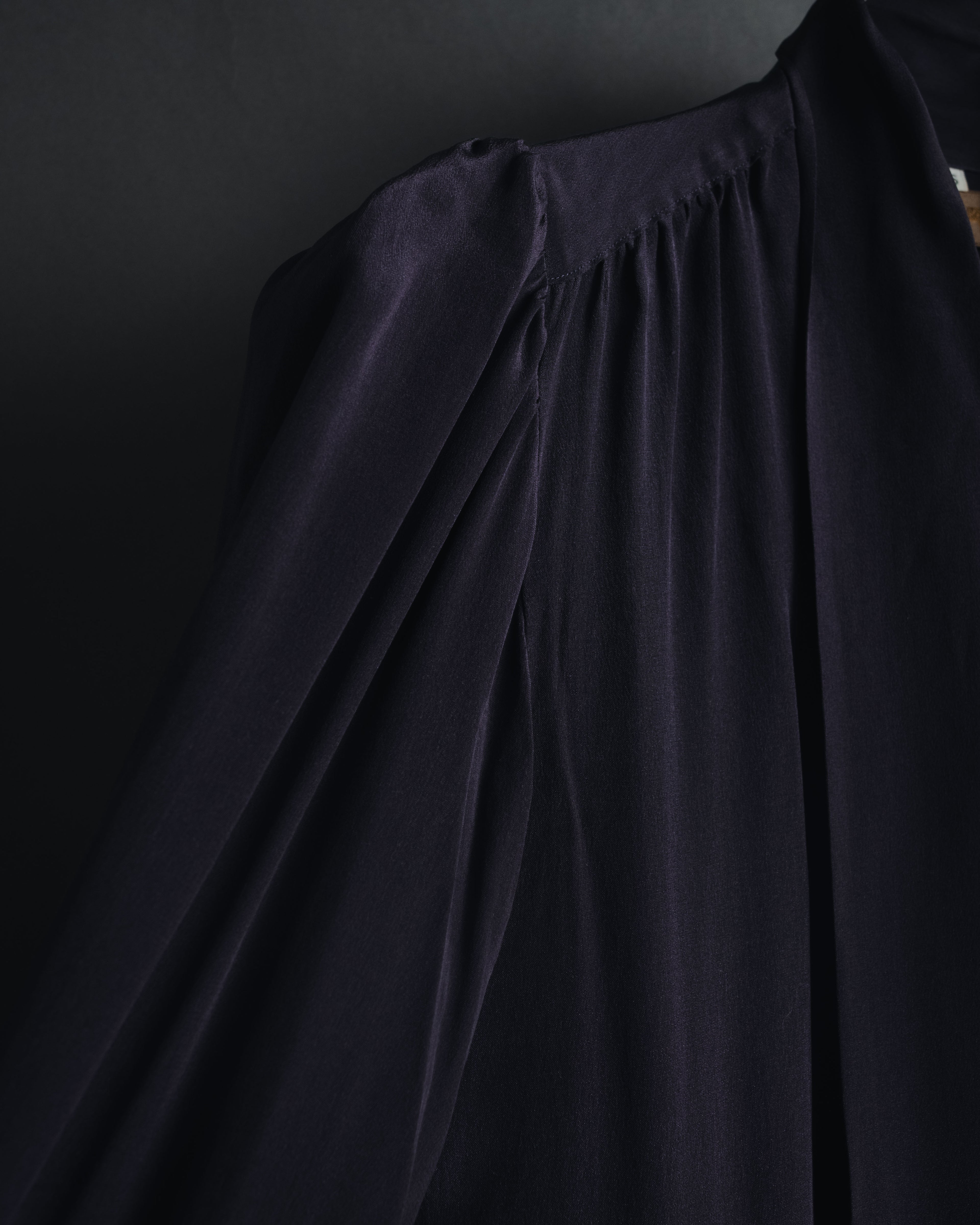 "Yves Saint Laurent" Late 80s silk bow tie blouse