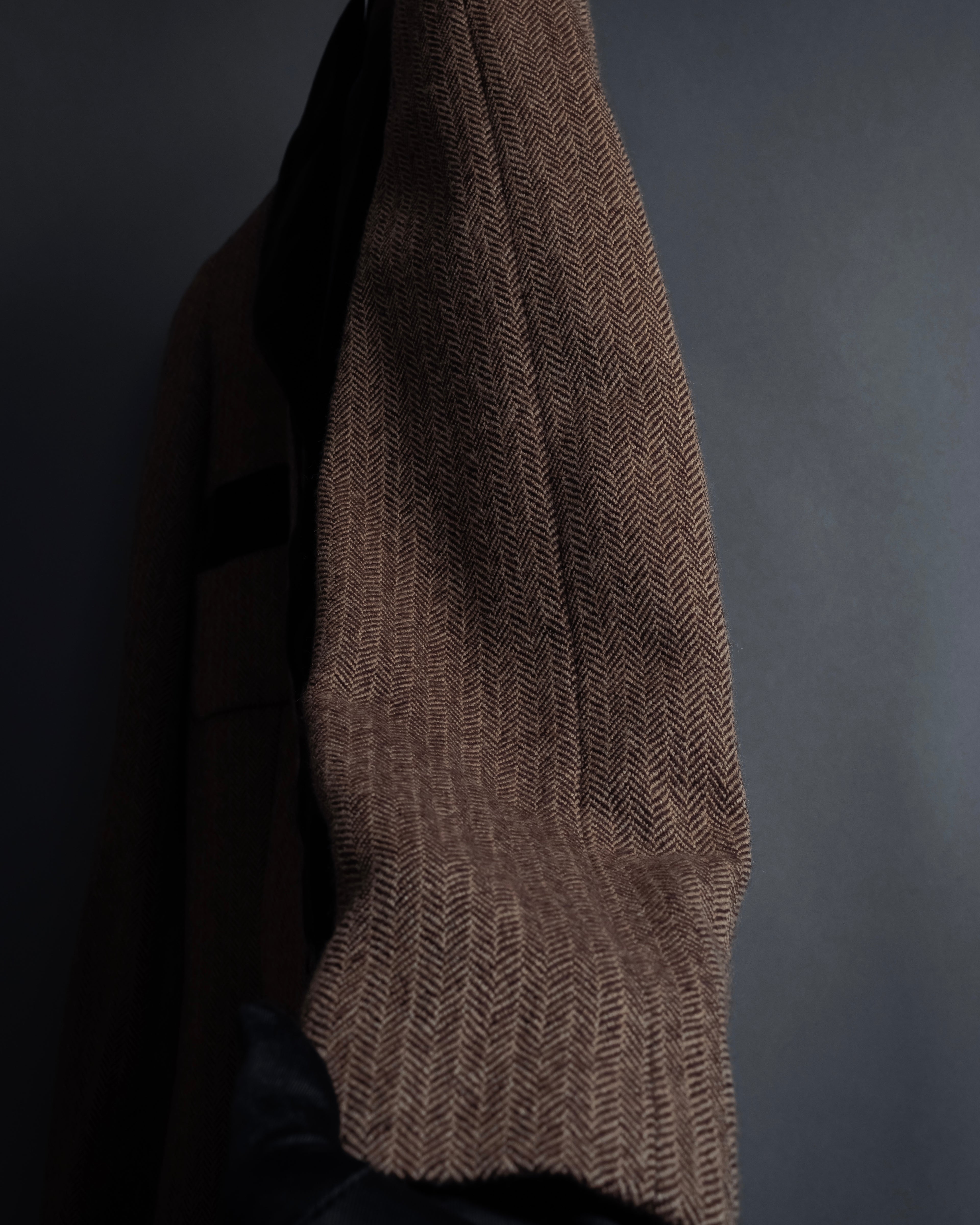 "FENDI" Velvet switching design herringbone set up