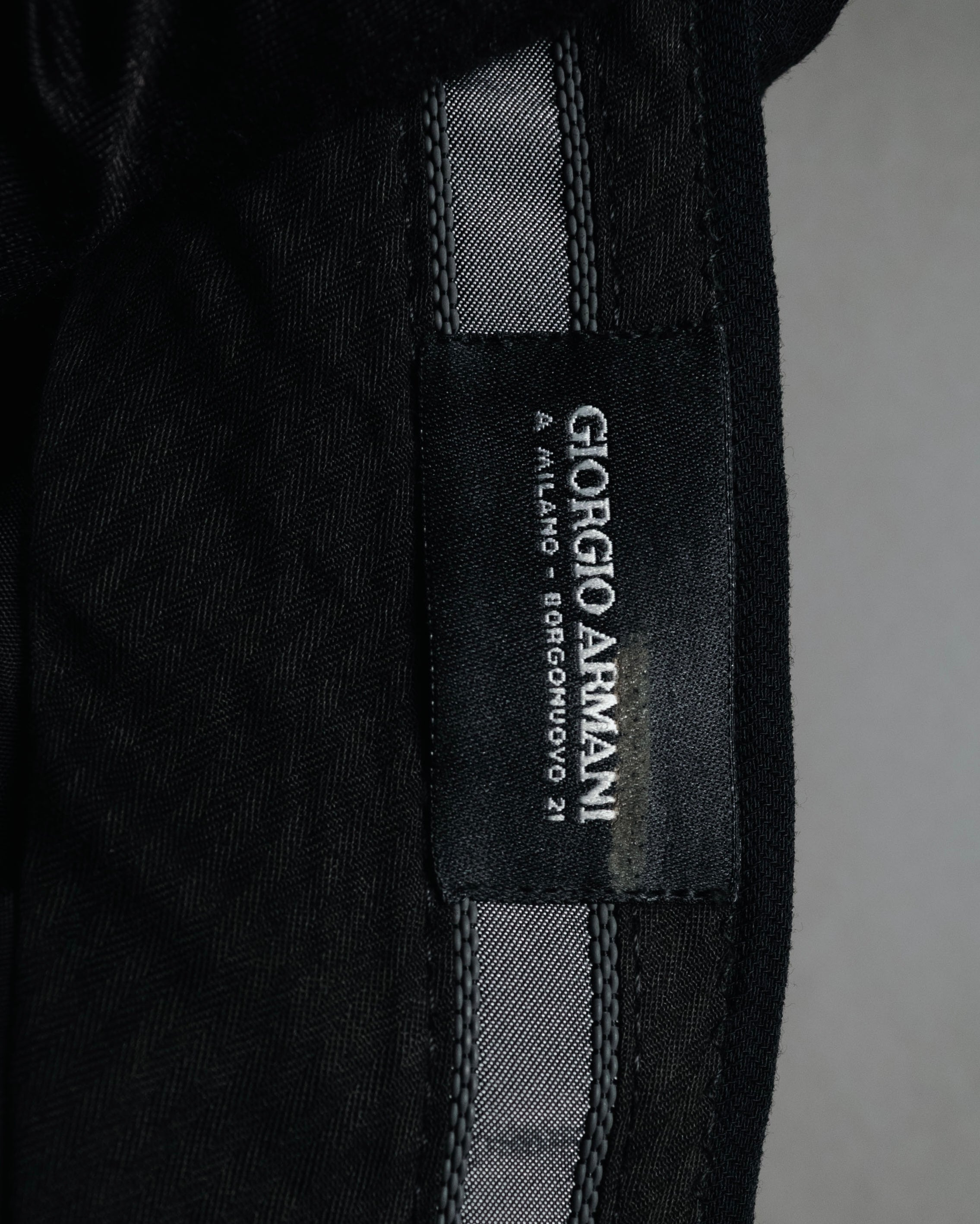 "GIORGIO ARMANI" 90’s pinstripe soft-tailored suit set