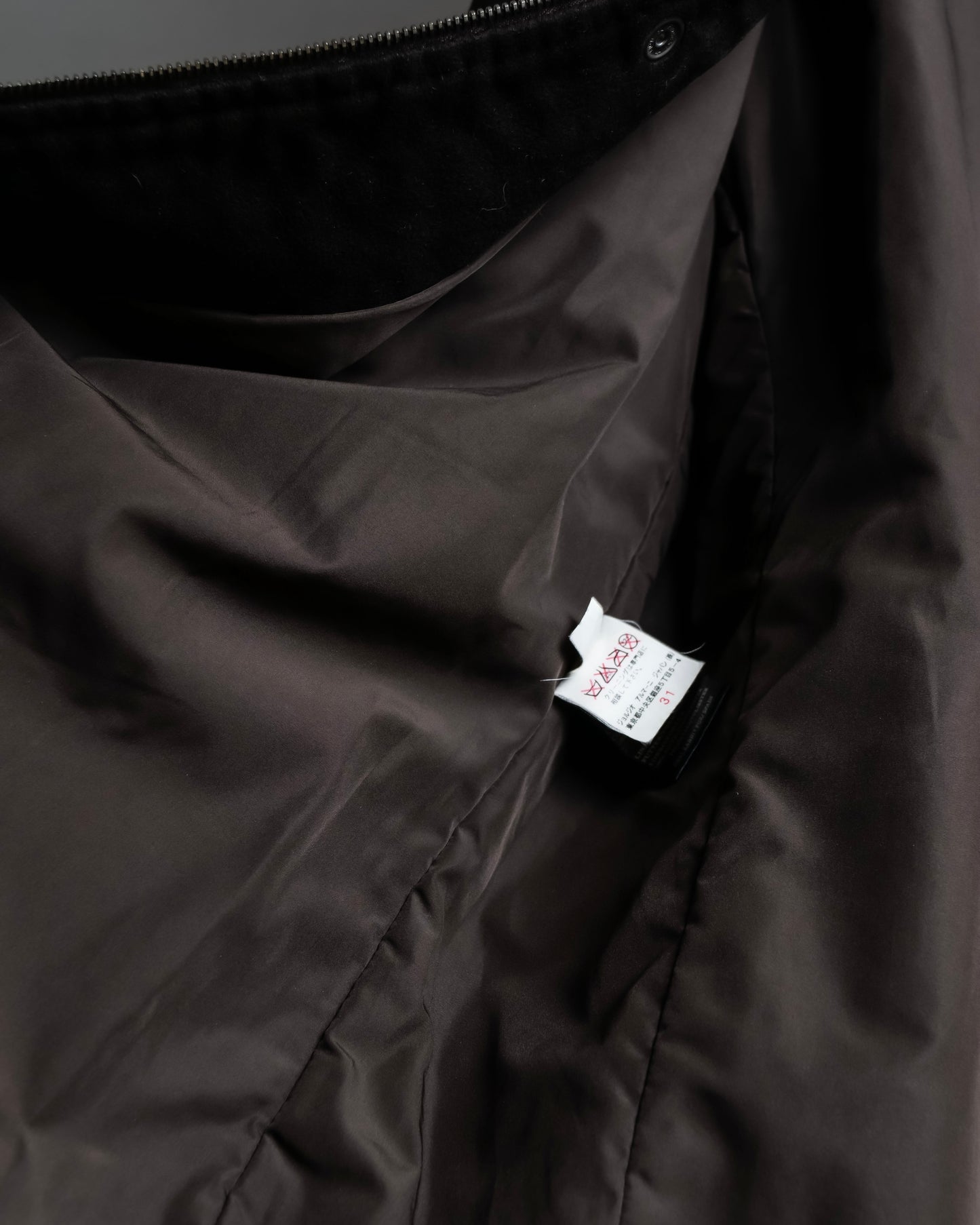 "ARMANI COLLEZIONI" Military detail elbow patch zip-up jacket