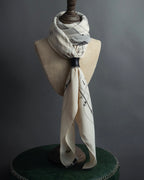 "HERMES" Drum-shaped calf leather scarf ring