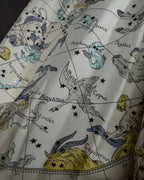 "HERMES" Margiela period Les Étoiles, Stars silk shirt