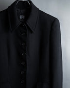 "GIANFRANCO FERRE" Multiple button sequences shaped long coat