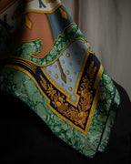 "HERMES" Carpe Diem design Carré 90 silk scarf