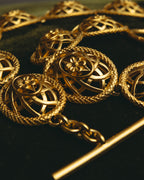 “Nina Ricci” 80’s-90’s floral openwork link necklace