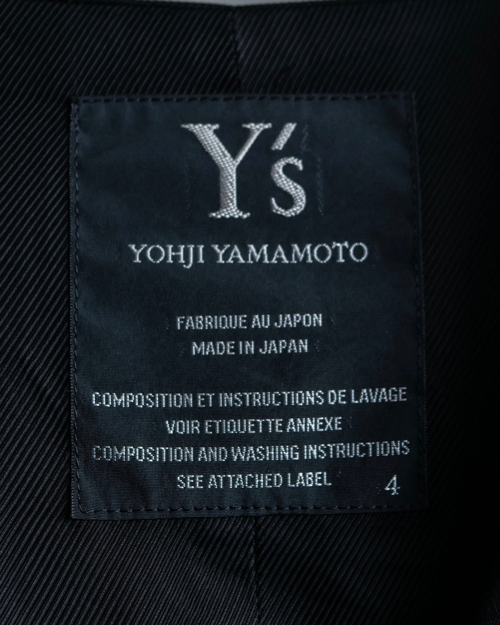 “Y‘s” Tail coat detailed vest