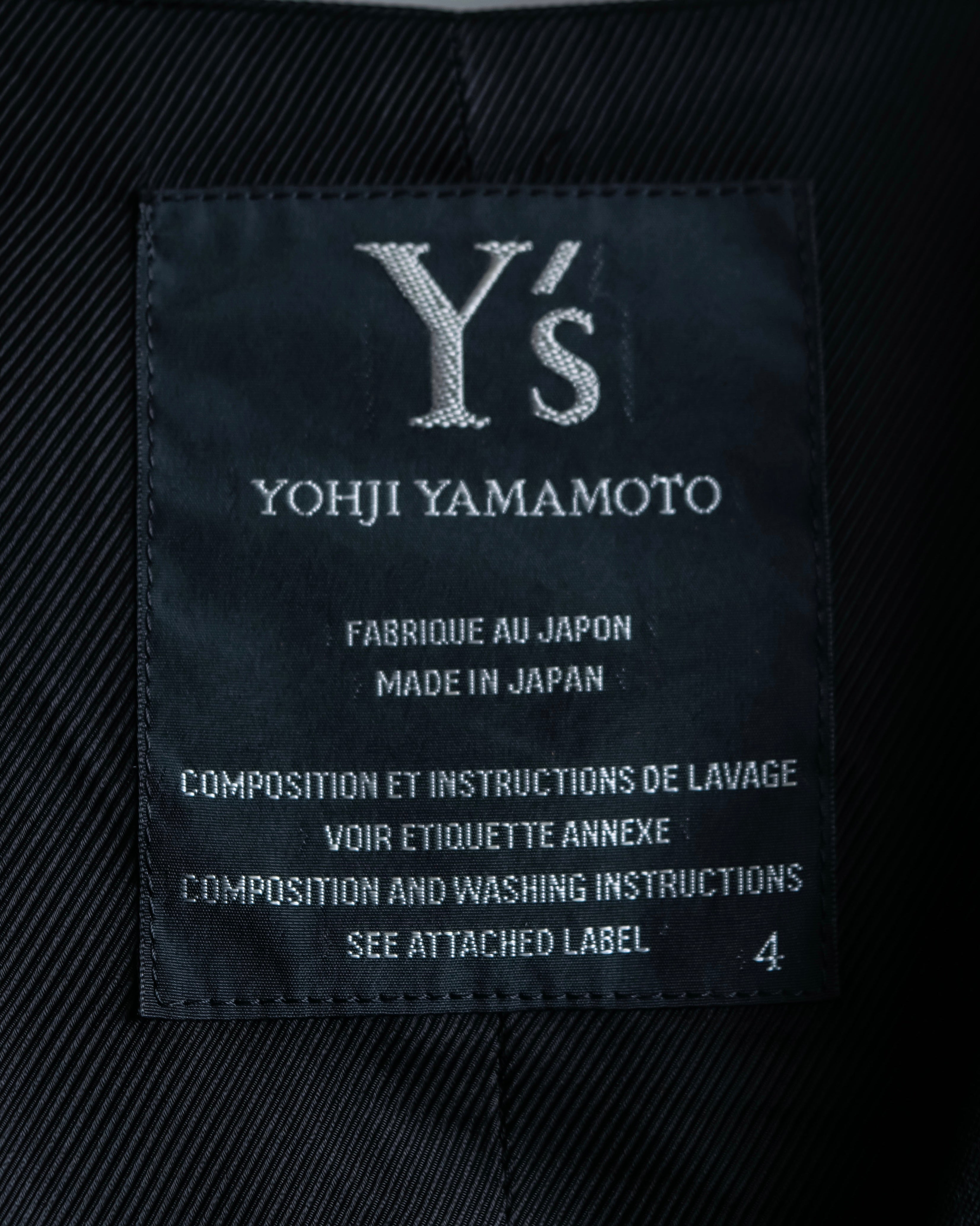 “Y‘s” Tail coat detailed vest