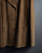 "CELINE" Relaxing design suede leather jacket