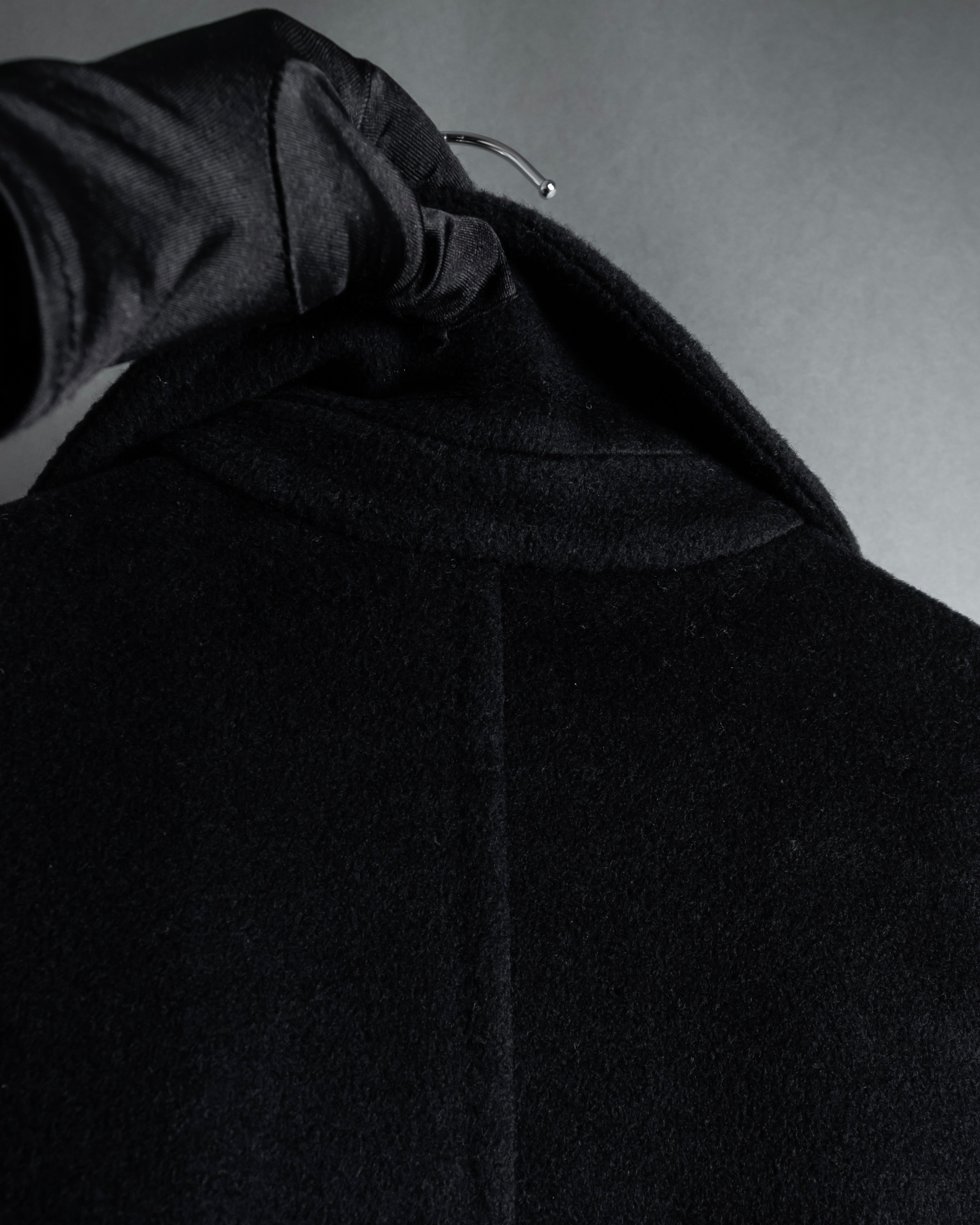 "Max Mara" 90's White tag tailored collar angora mix coat