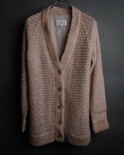 “Maison Martin Margiela” 2012 AW mohair layered long cardigan
