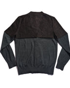 MARK JACOBS/ Mohair Blend Block Bicolor Knit Cardigan Brown × Dark Green