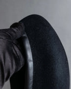 "FUMIKA UCHIDA" Leather piping design wool felt beret