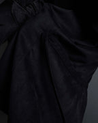 "PRADA" Wrap flap design micro suede jacket