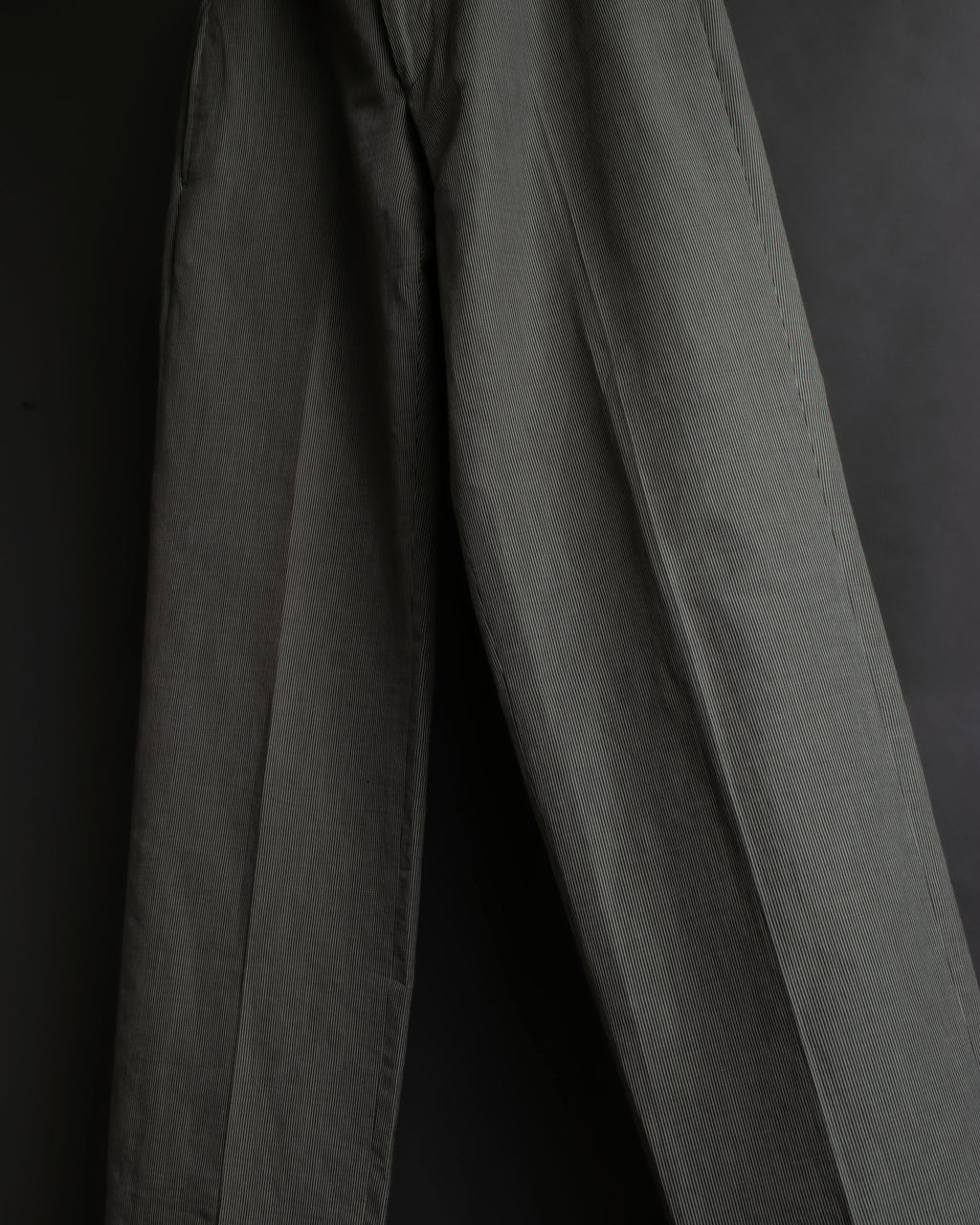 "HERMES" Cotton linen wide tapered slacks
