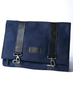 Christian Dior/ Felt Travel Organizer Clutch Bag Navy