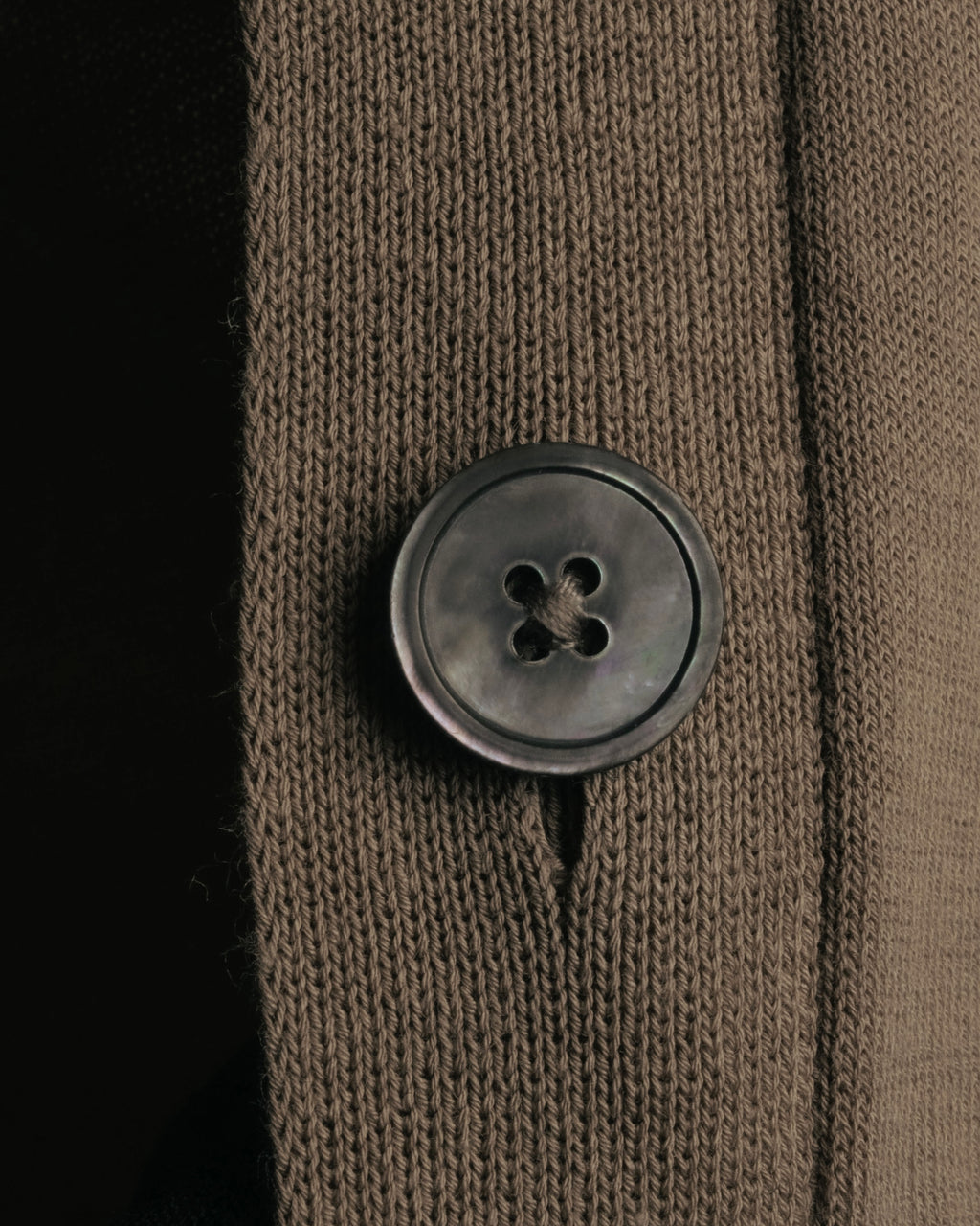 -SPECIAL- “HERMÈS” 90’s-00’s Trompe l’oeil cotton knit cardigan