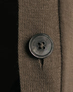 -SPECIAL- “HERMÈS” 90’s-00’s Trompe l’oeil cotton knit cardigan