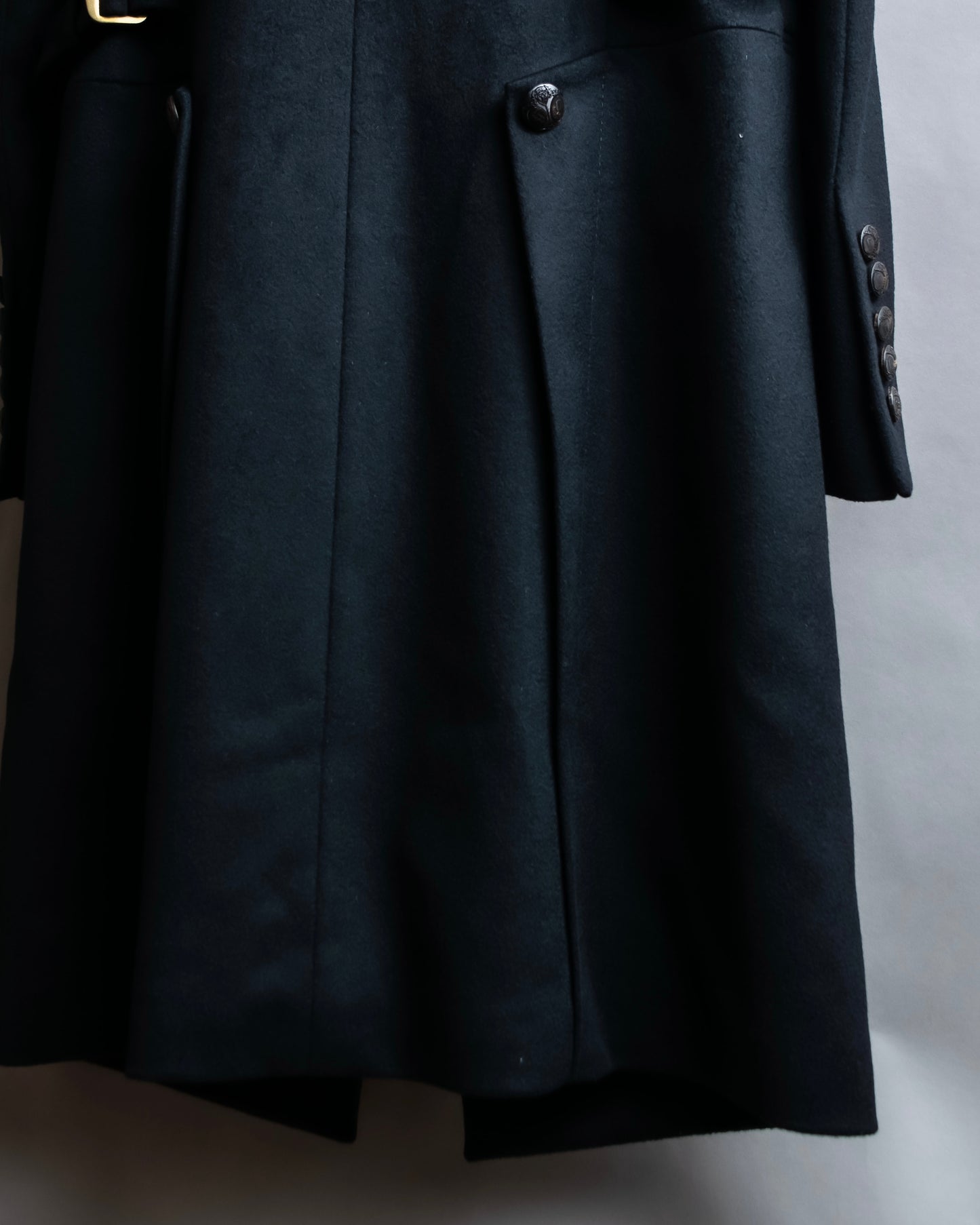 "GUCCI" Asymmetrical front detail high neck coat