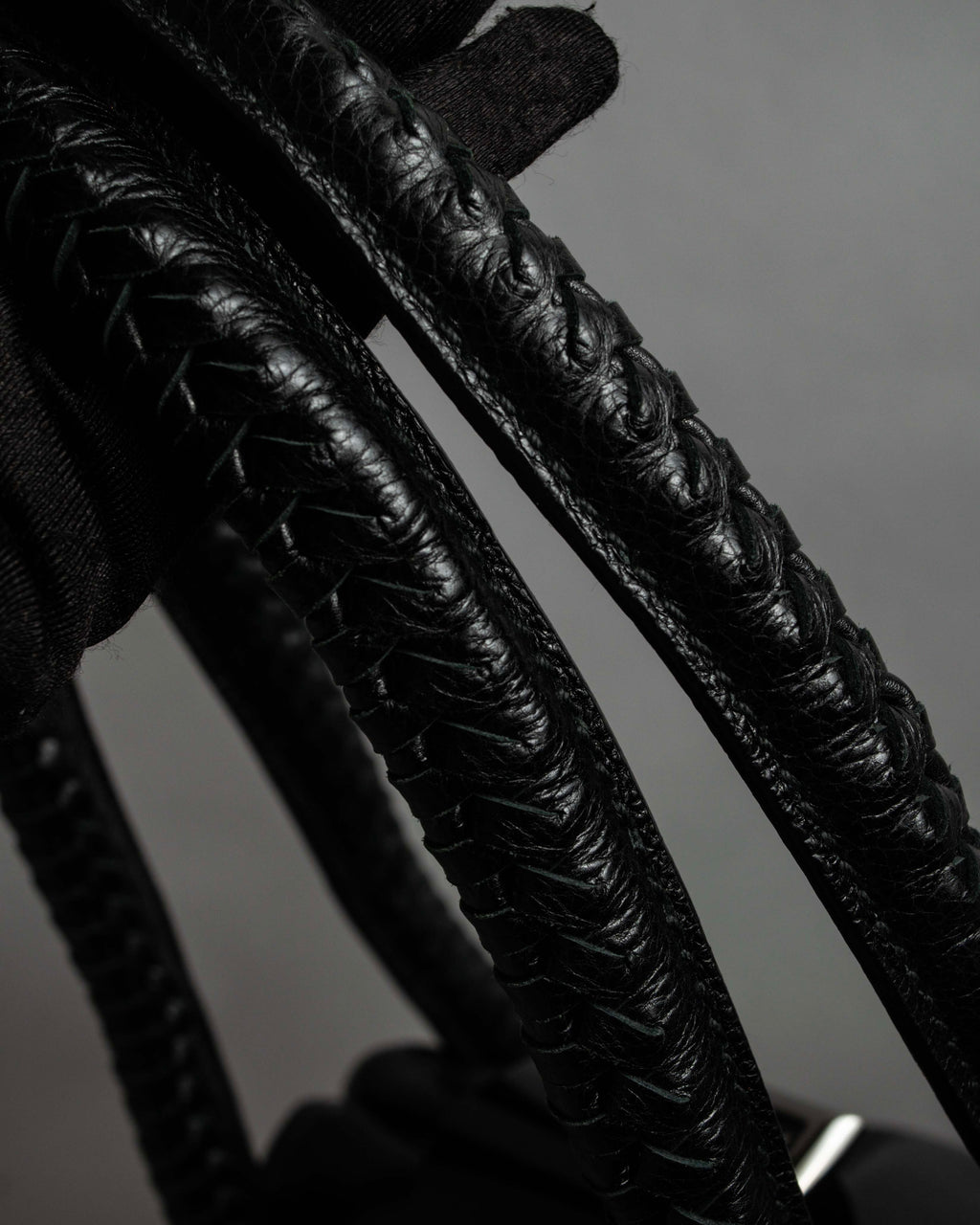 "Salvatore Ferragamo" Draping design lace-up detail leather bag